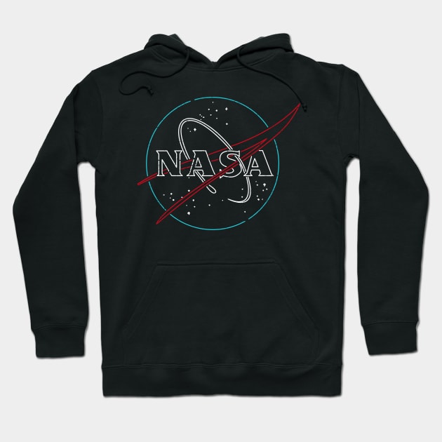 Retro NASA Hoodie by scribblejuice